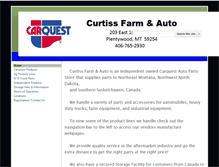 Tablet Screenshot of curtissfarmandauto.com